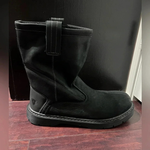 Herman Survivors Men's Size 13 Black  Steel Toe Theo Boots  Leather Oil/Slip Res - Picture 3 of 9